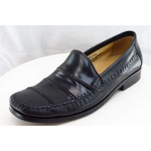 Stacy Adams Shoes Sz 10.5 M Black Loafer Leather‎ Men